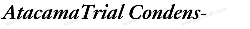 AtacamaTrial Condens字体转换 AtacamaTrial Condens字体转换